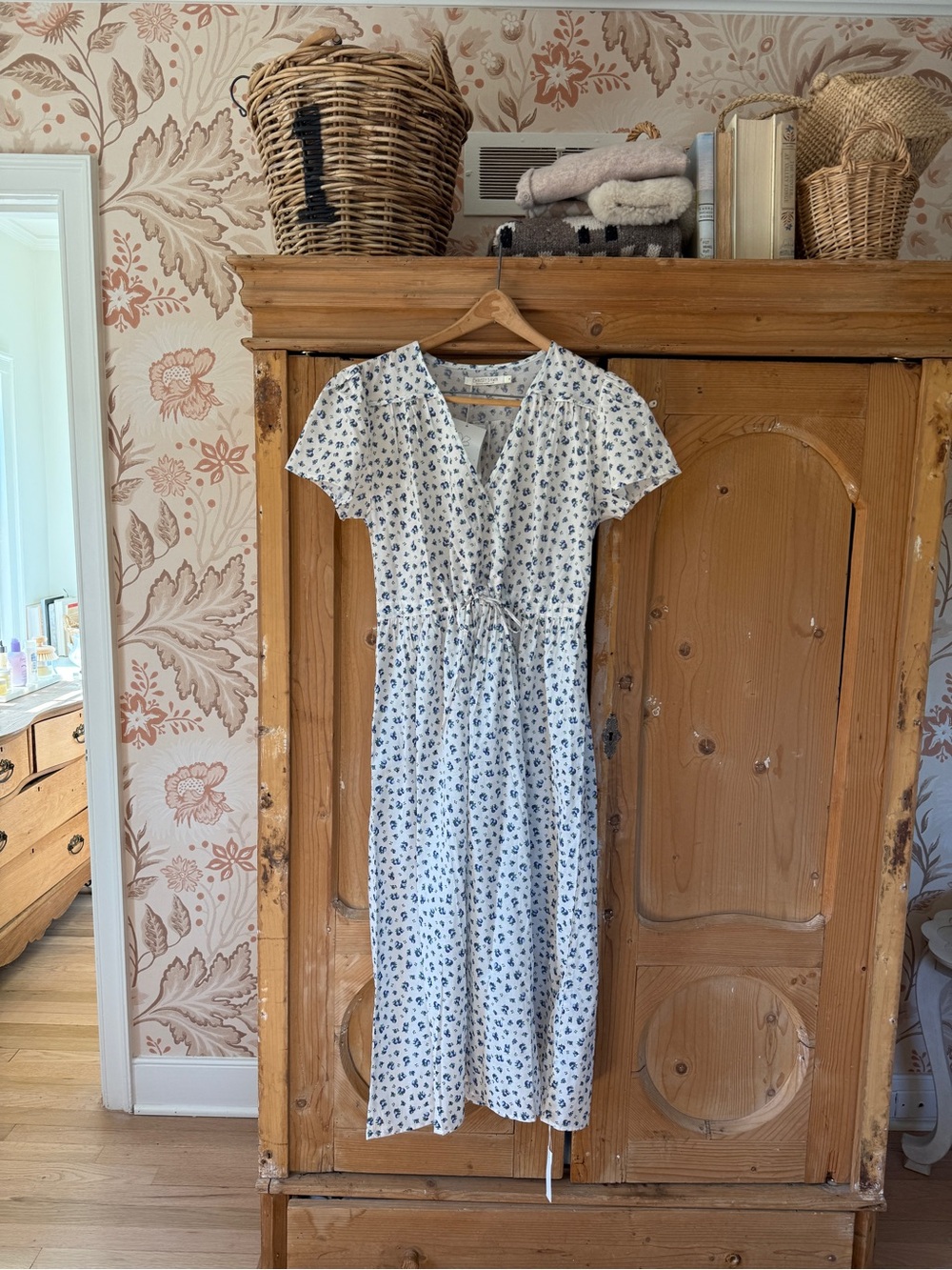 Christy Dawn Simple Dawn Dress (Blueberry Print)